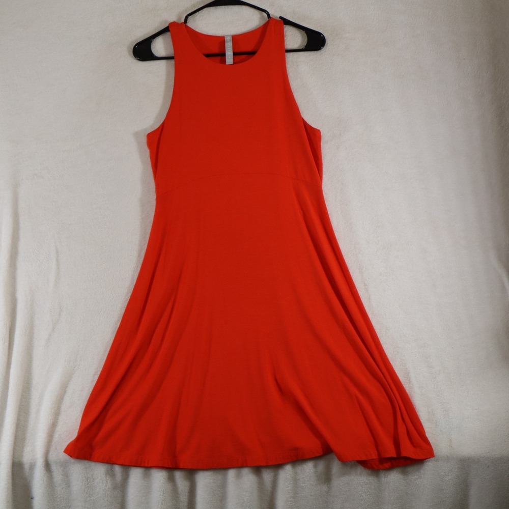 Athleta Dress Womens Small OrangeSantorini Thera Tank Swing Summer Travel Casual
